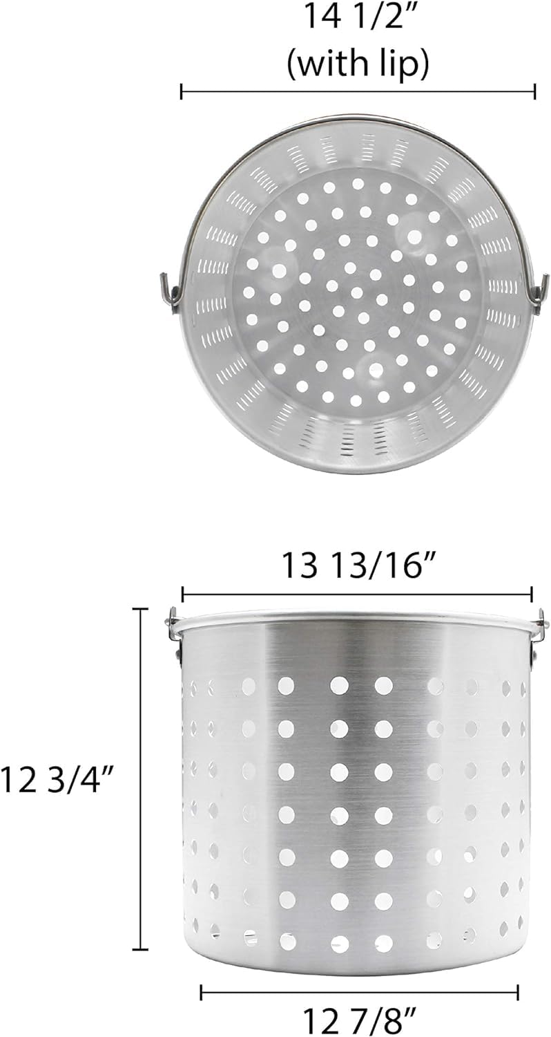 50 qt Aluminum Steamer Basket X969258