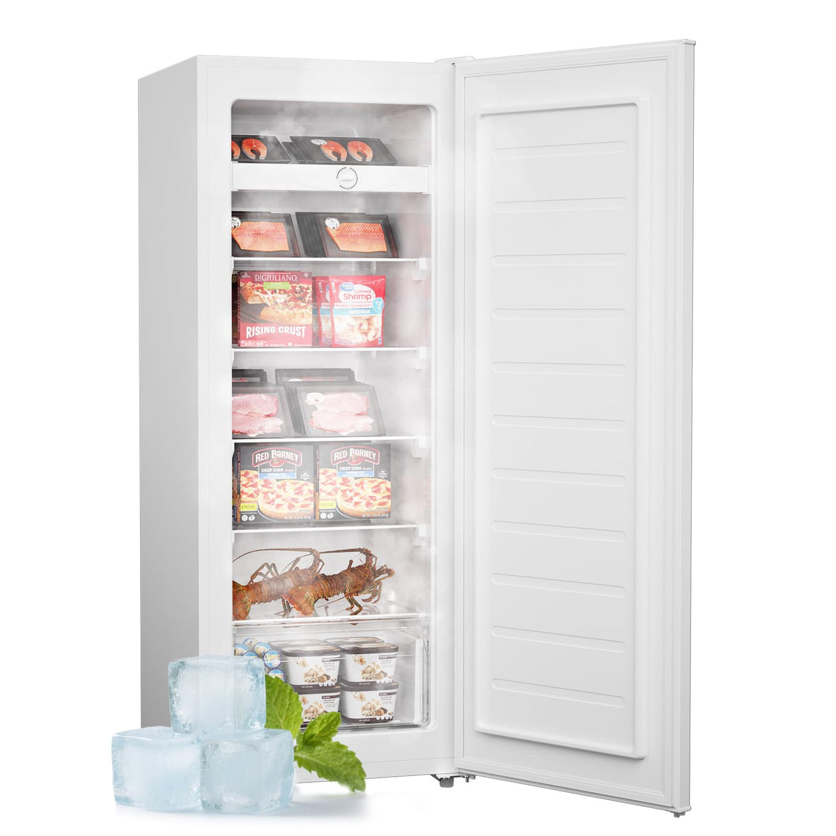 7.0 Cu.Ft Upright Freezer White U782