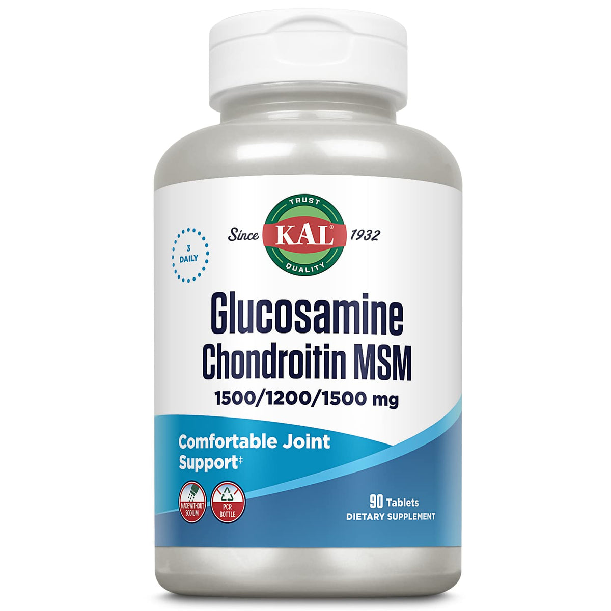 Glucosamine Chondroitin MSM Joint Support Supplement 90 Tablets X45318