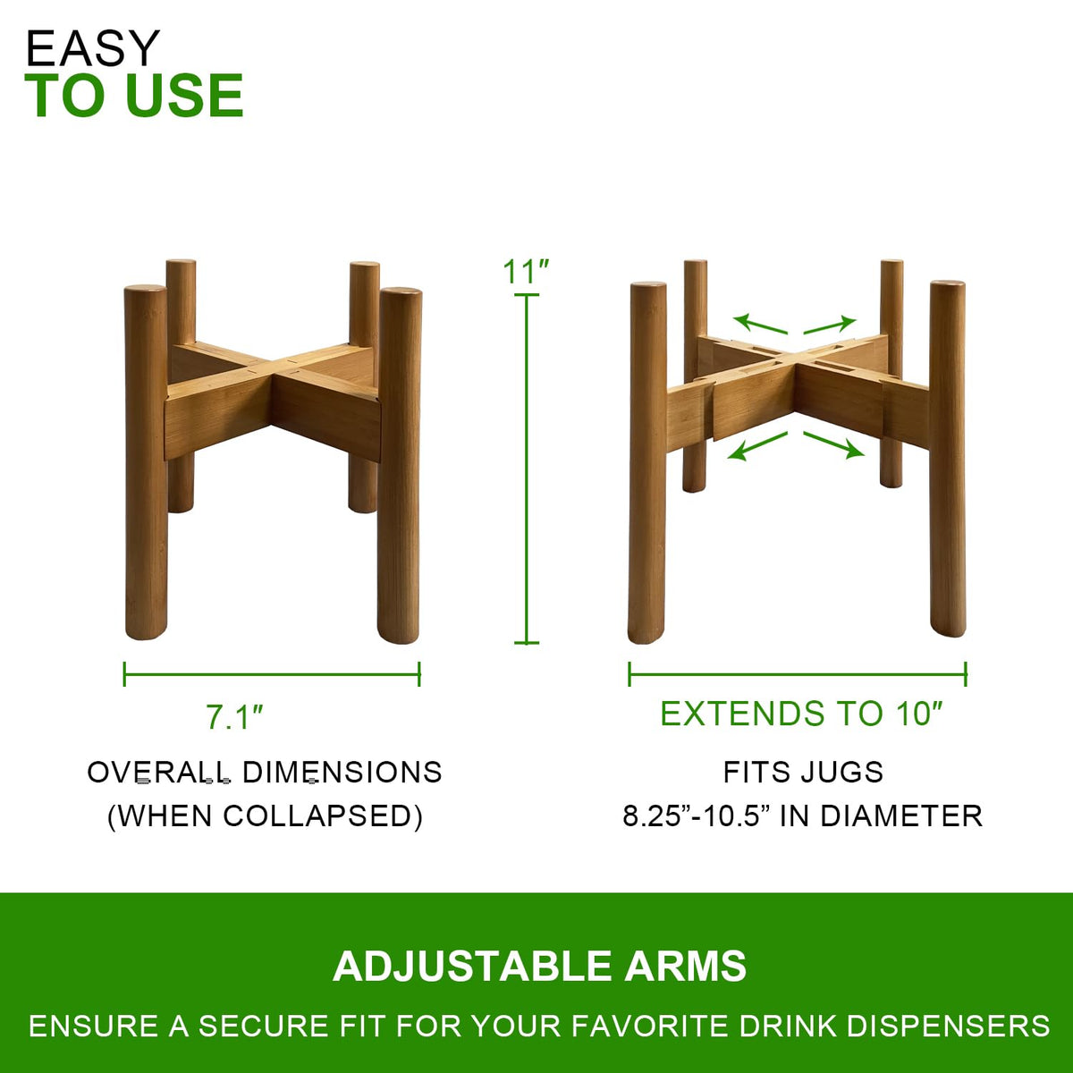 Adjustable Drink Dispenser Holder, 6-11 Inch G54833