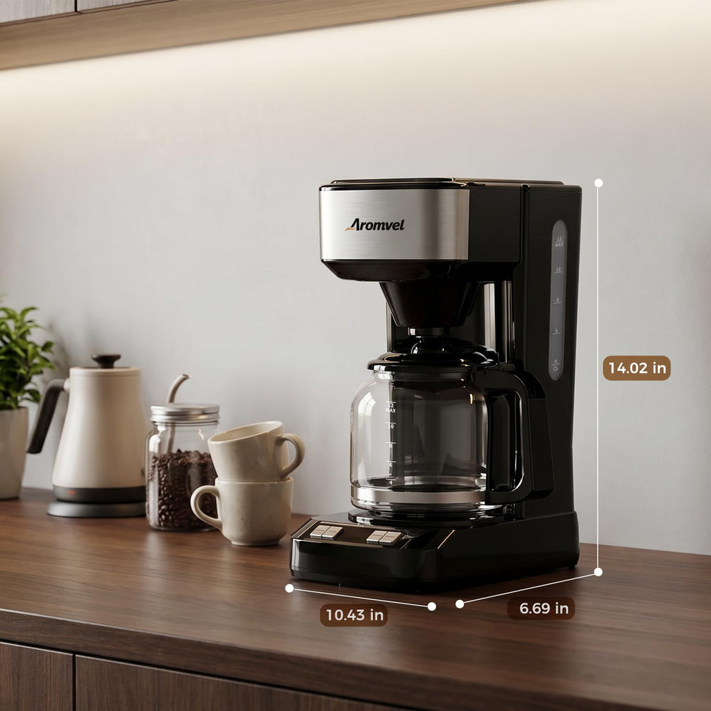 12-Cup Programmable Drip Coffee Maker with Glass Carafe K6346