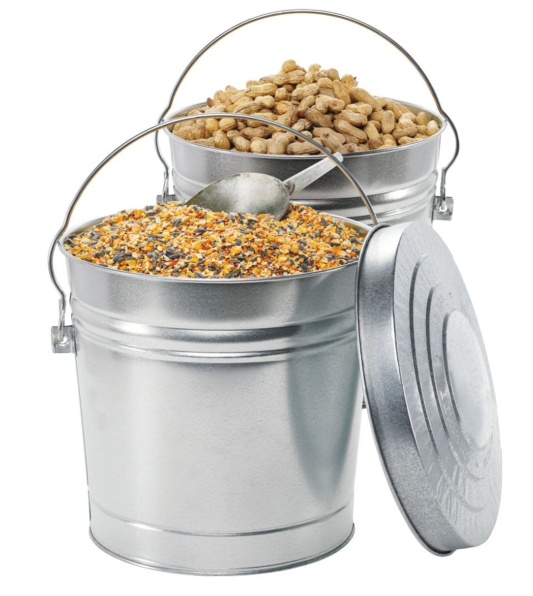 6 Gallon Rust Proof Galvanized Steel Locking Lid Trash Can F943