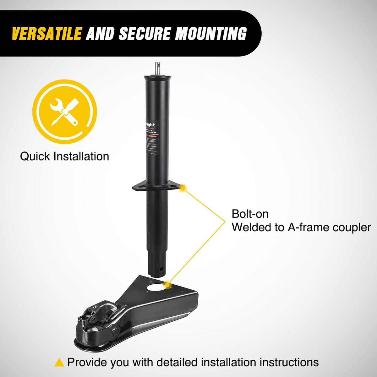5000 lbs A-Frame Trailer Tongue Jack I246