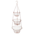 3 Tier Heavy Duty Wire Fruit and Vegetable Basket with Hooks Z678881