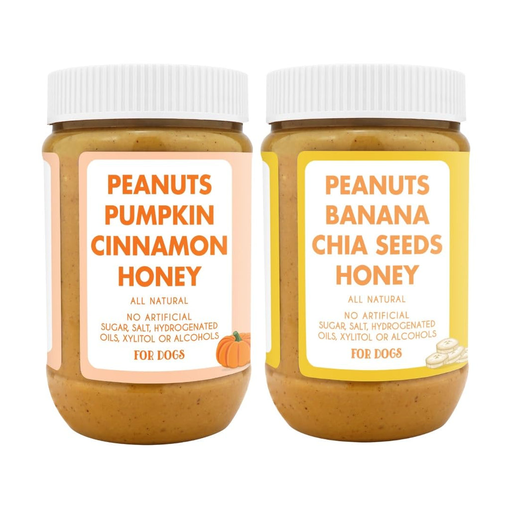 100% All Natural Dog Peanut Butter Set of 2 17oz R384559