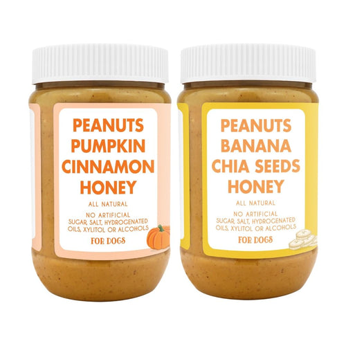 100% All Natural Dog Peanut Butter Set of 2 17oz R384559