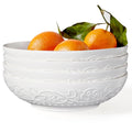White Ceramic 32oz Pasta Bowls Set of 4 R2299