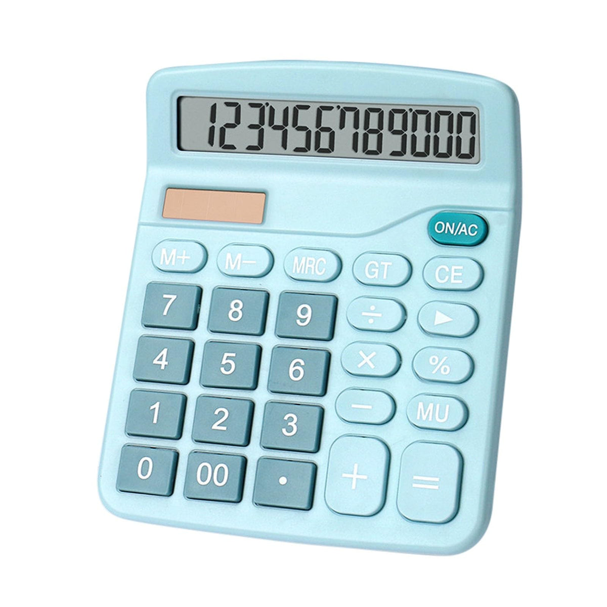 Big Buttons 12 Digits Large LCD Display Battery & Solar Powered Standard Function Calculator N9624