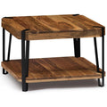 Natural Solid Wood Coffee Table with Metal Frame P535