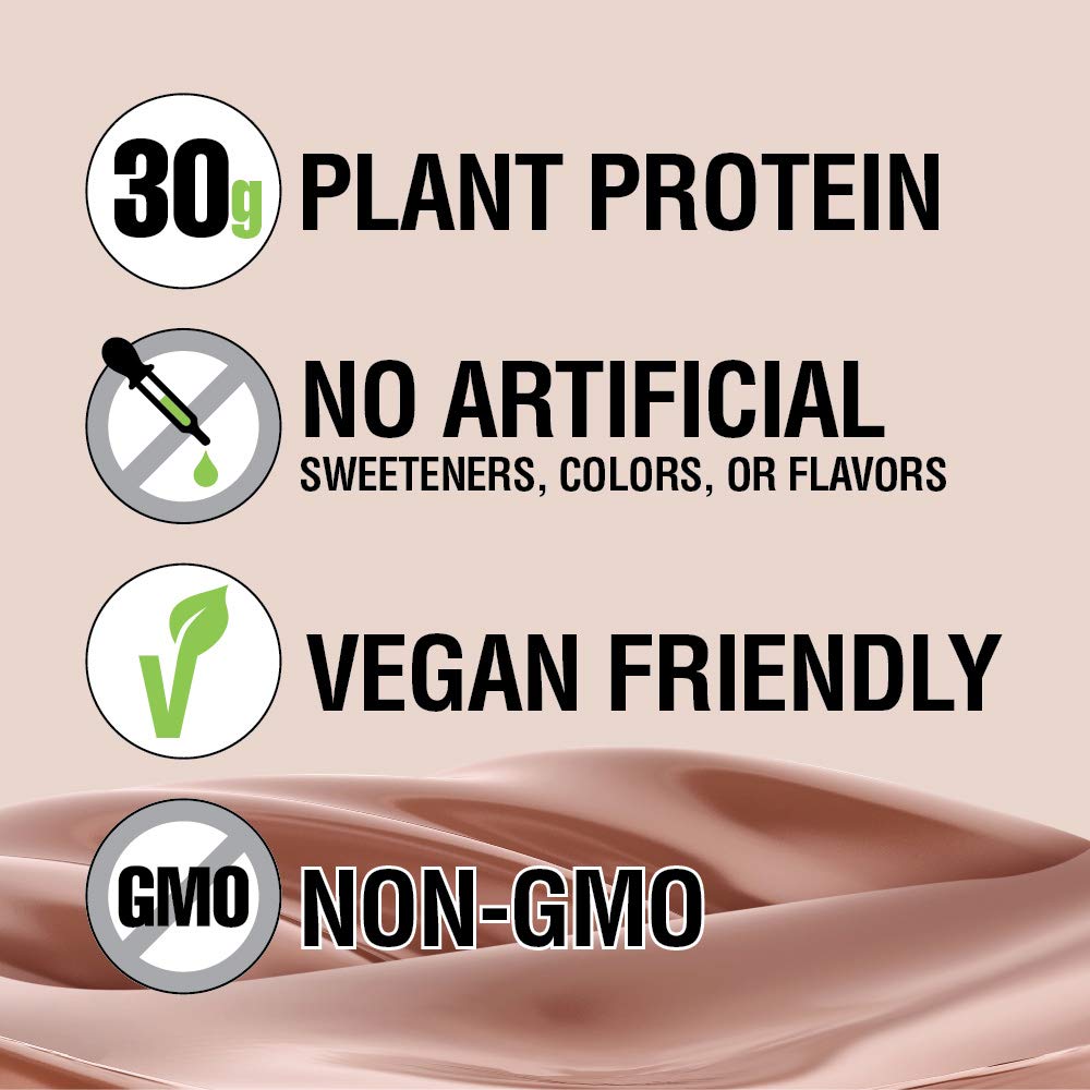 Plant-Based Vegan Chocolate Protein Shake, 30g Protein, Pack of 12 L606341