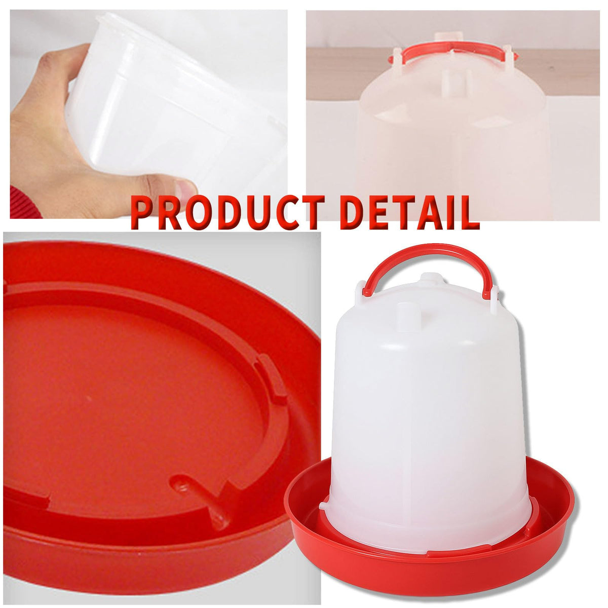 2 Pack 1.5L Plastic Chick Waterer O5357
