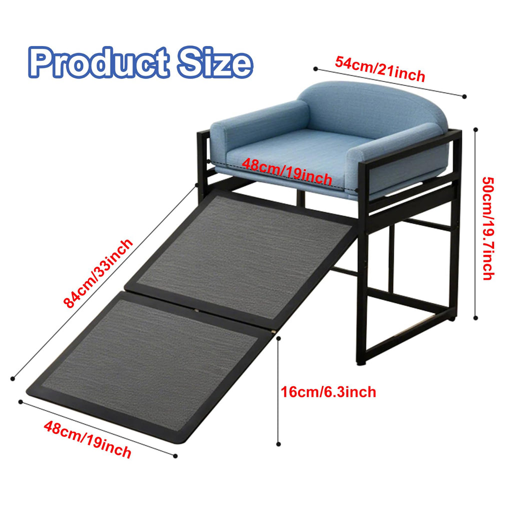 Extra Wide Non Slip Dog Stairs with Wheels H6263