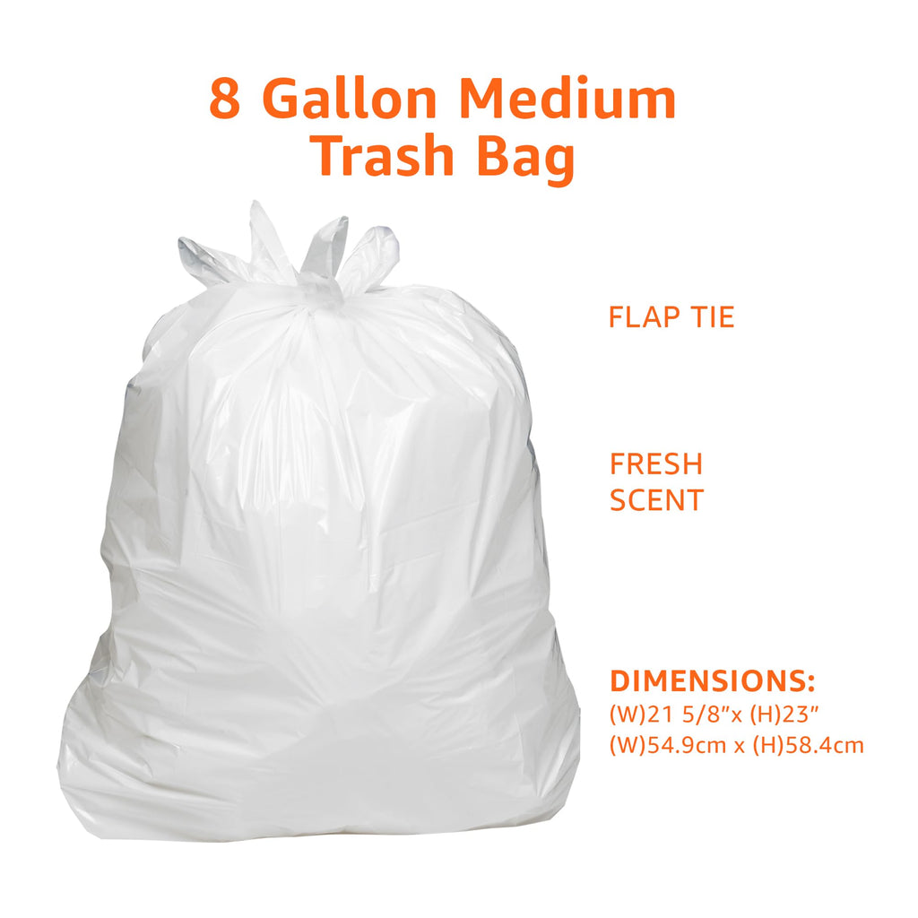 8 Gallon Fresh Scent Trash Bags 80 Count O9268