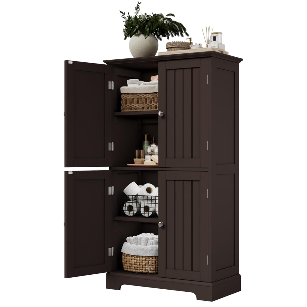 Bathroom Floor Cabinet with Adjustable Shelves C2419