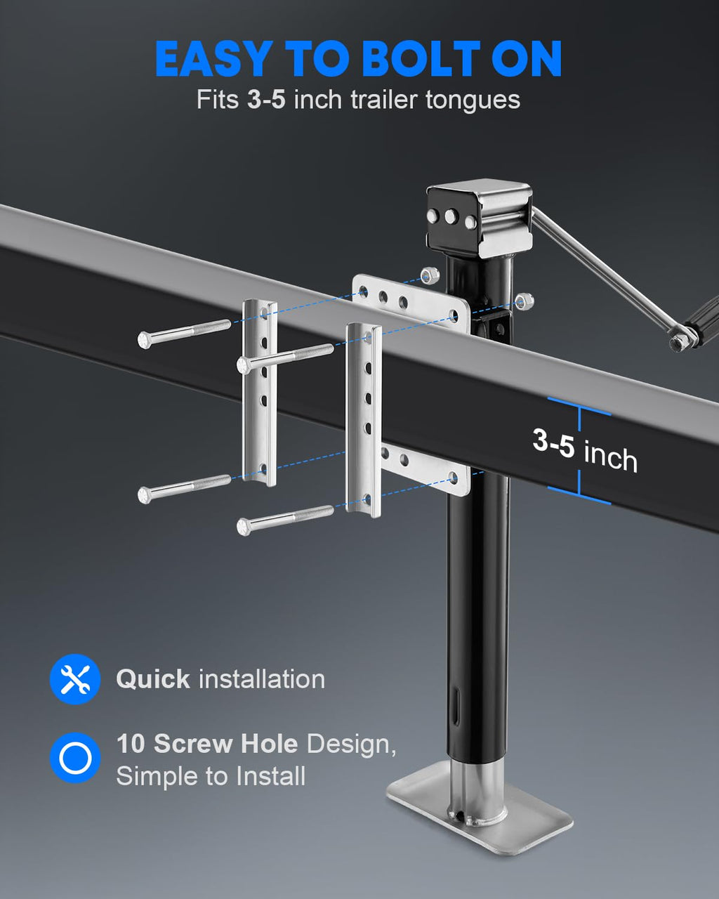 3000 lbs Trailer Jack P91700