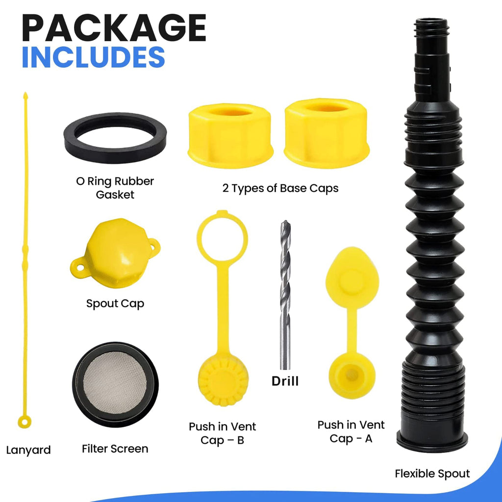 Gas Can Spout Replacement with Flexible Nozzle C479