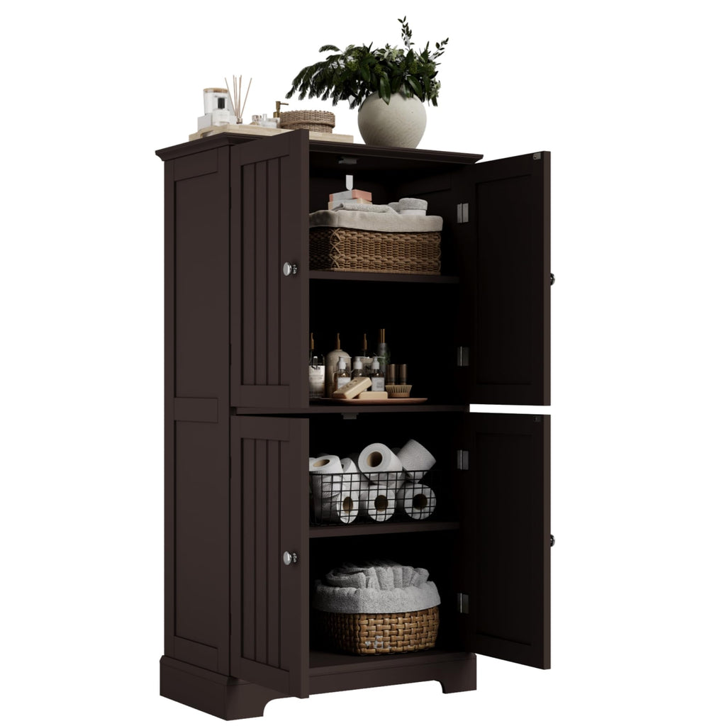 Bathroom Floor Cabinet with Adjustable Shelves C2419