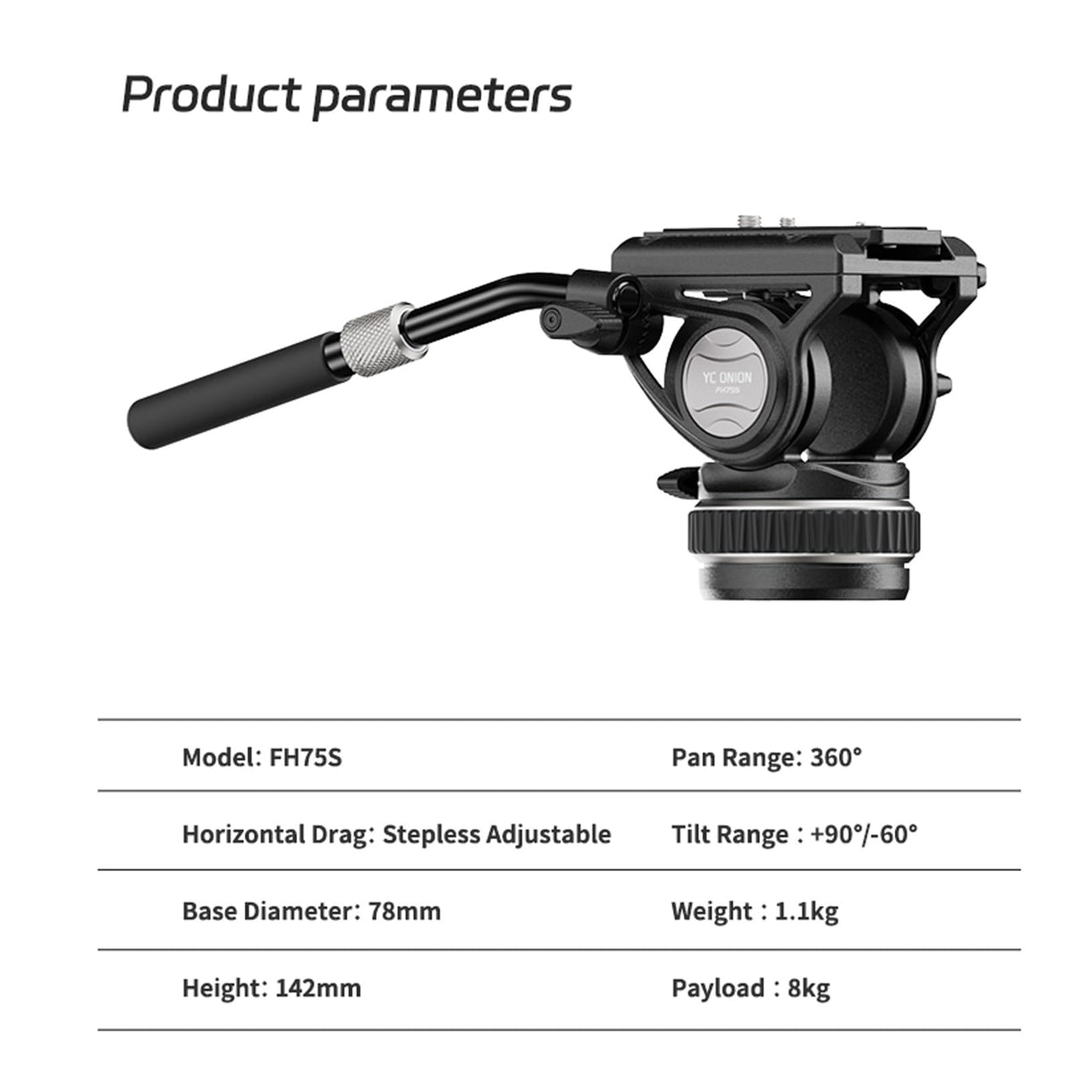 Carbon Fiber Tripod with 75mm Bowl Head and Fluid Head K33865