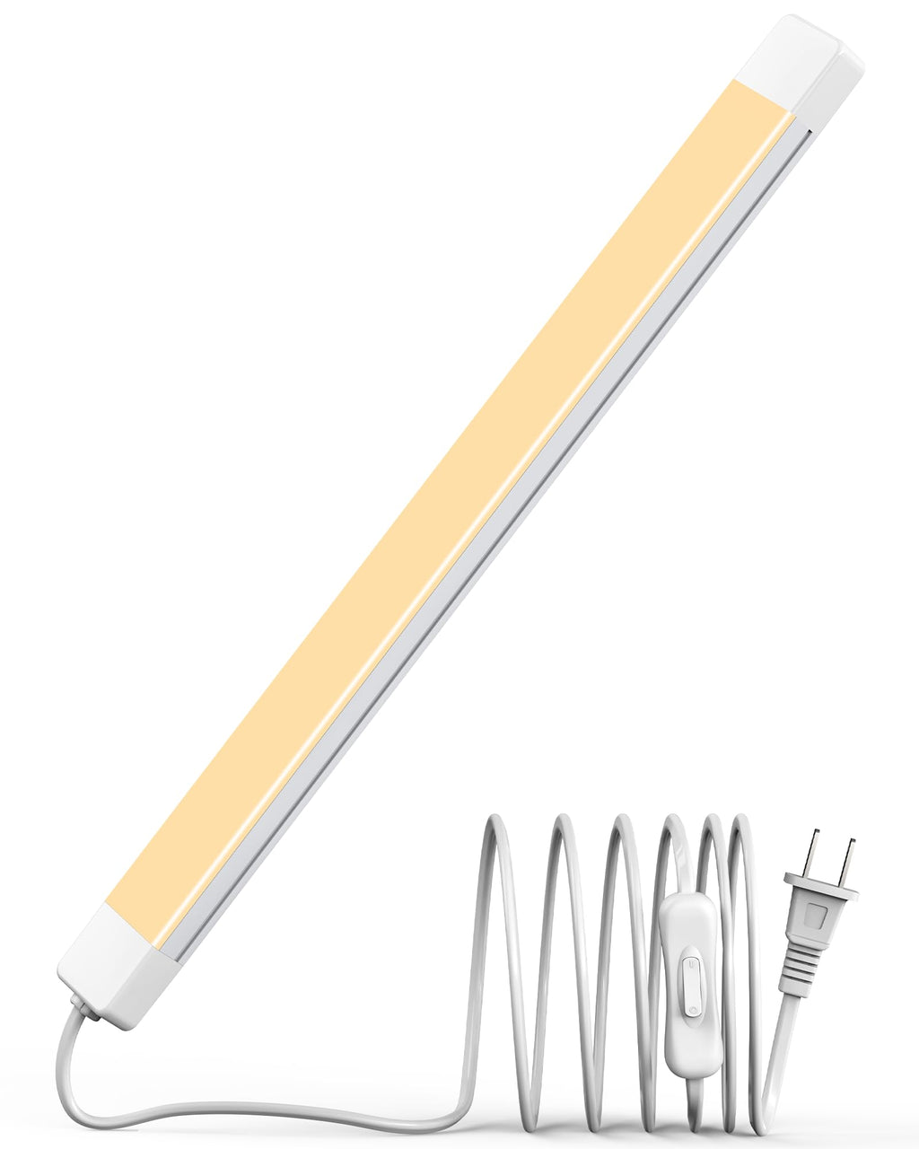 16" Under Cabinet LED Lights Plug in Workbench Light 700LM 2700K H1762