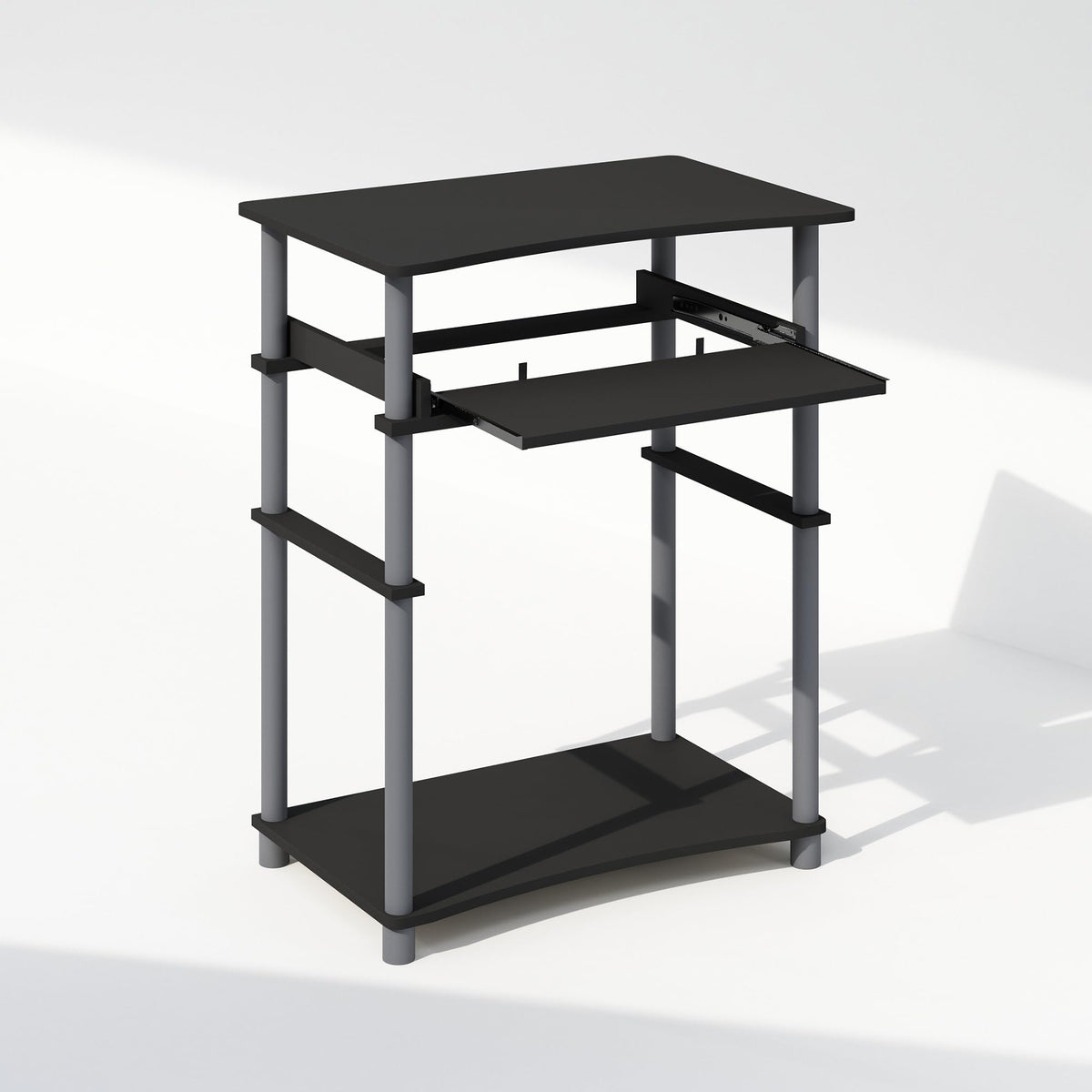 Black Desk with Keyboard Tray Q692469