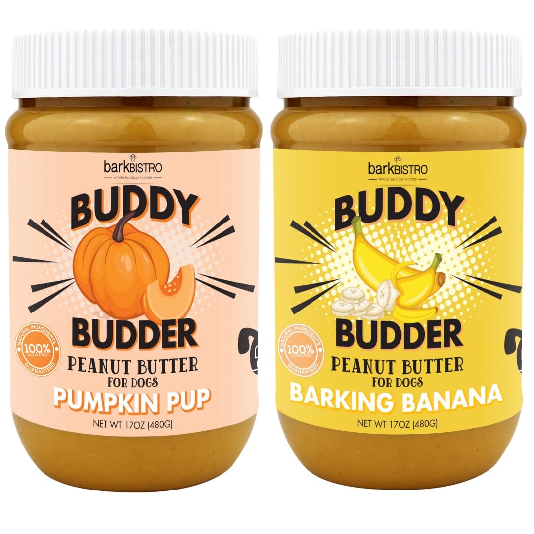 100% All Natural Dog Peanut Butter Set of 2 17oz R384559