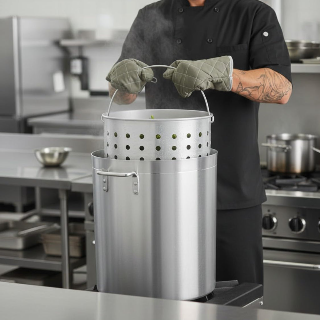 50 qt Aluminum Steamer Basket X969258