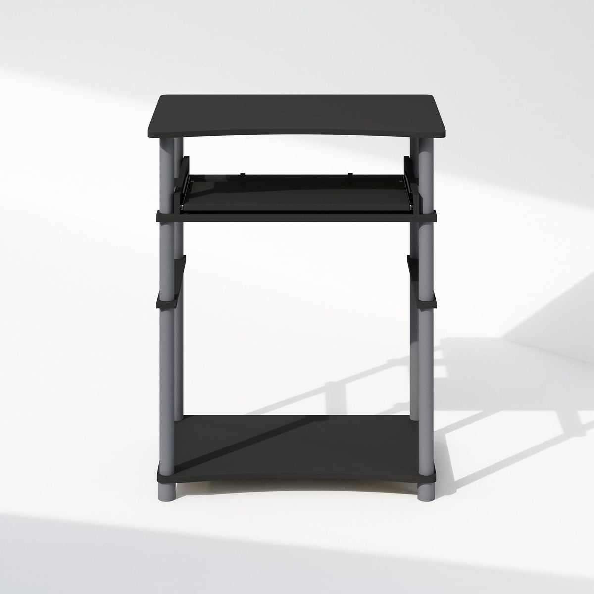 Black Desk with Keyboard Tray Q692469