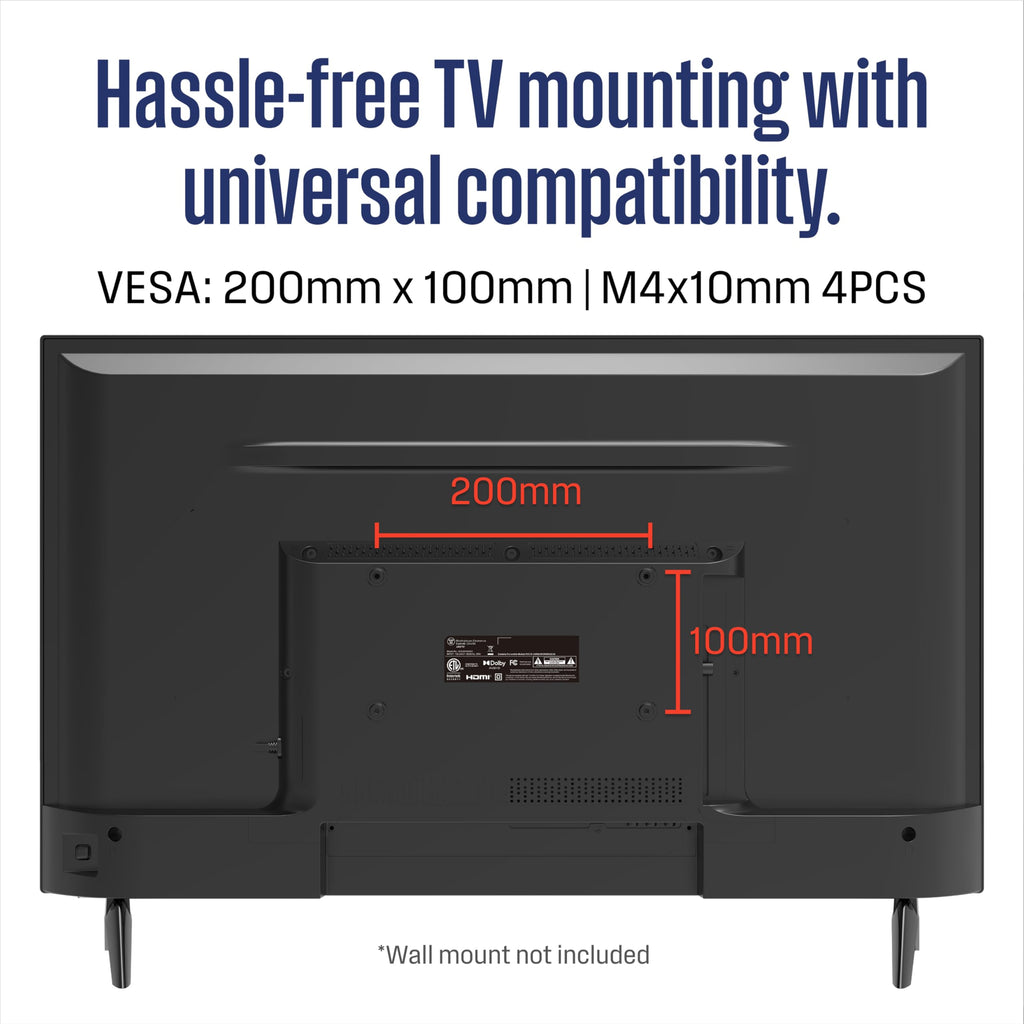 32-inch HD Smart Flat Screen TV with Voice Remote W4466