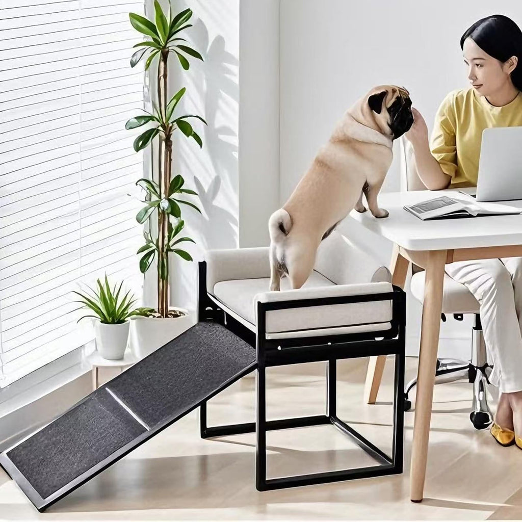 Extra Wide Non Slip Dog Stairs with Wheels H6263