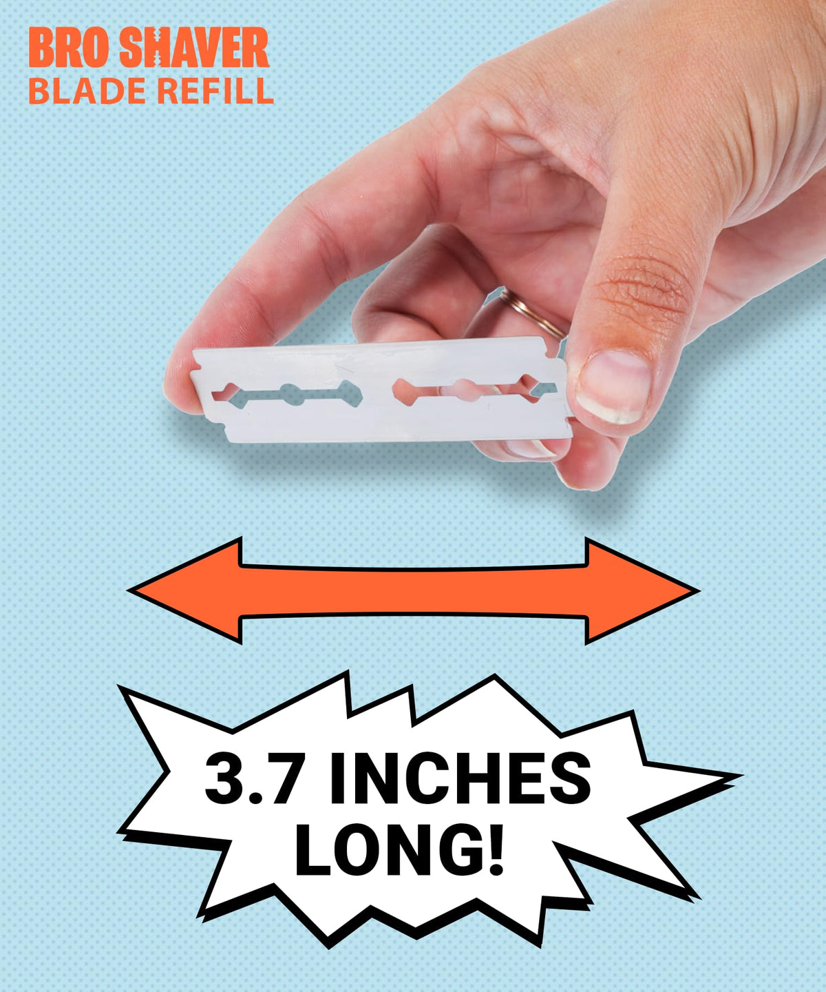 Double-Edge Back Hair Shaver Razor Blades S598237