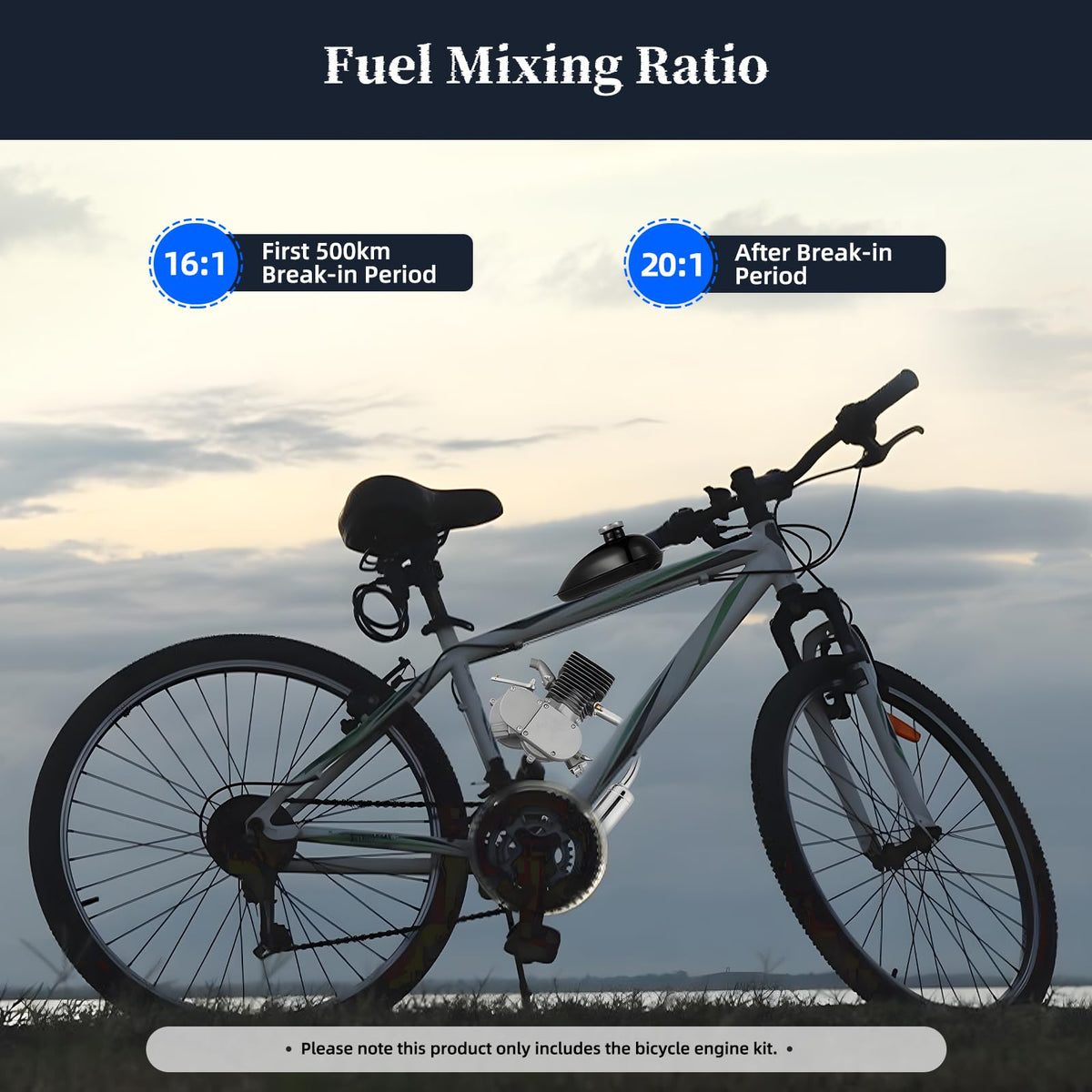 100cc 2 Stroke Bicycle Engine Kit with 36 Tooth Sprocket W215