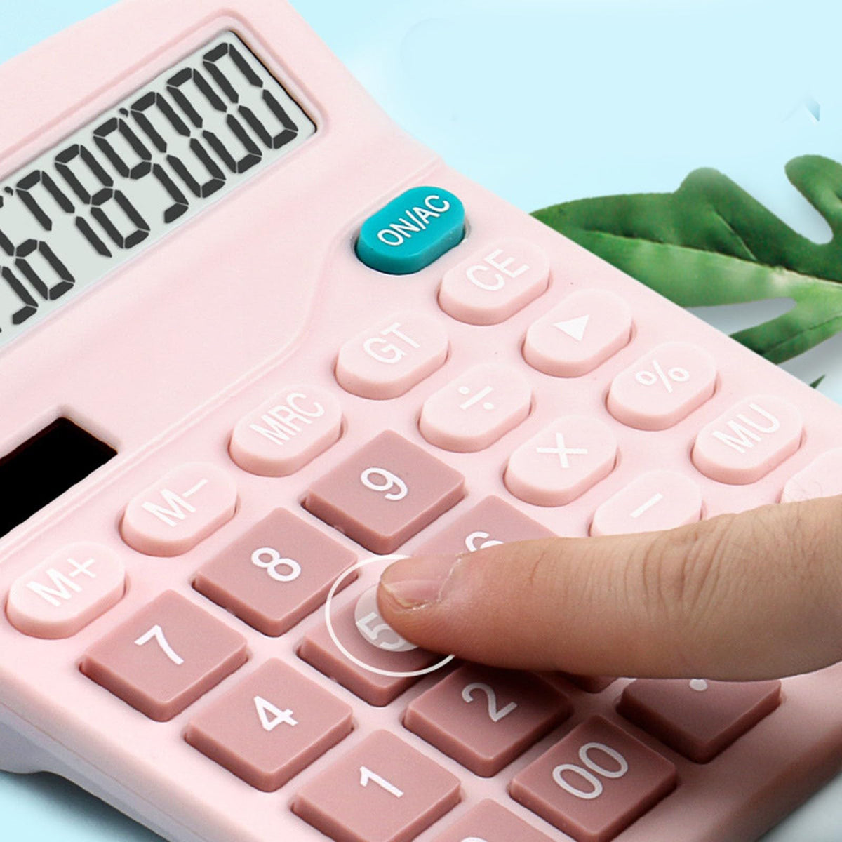 Big Buttons 12 Digits Large LCD Display Battery & Solar Powered Standard Function Calculator N9624