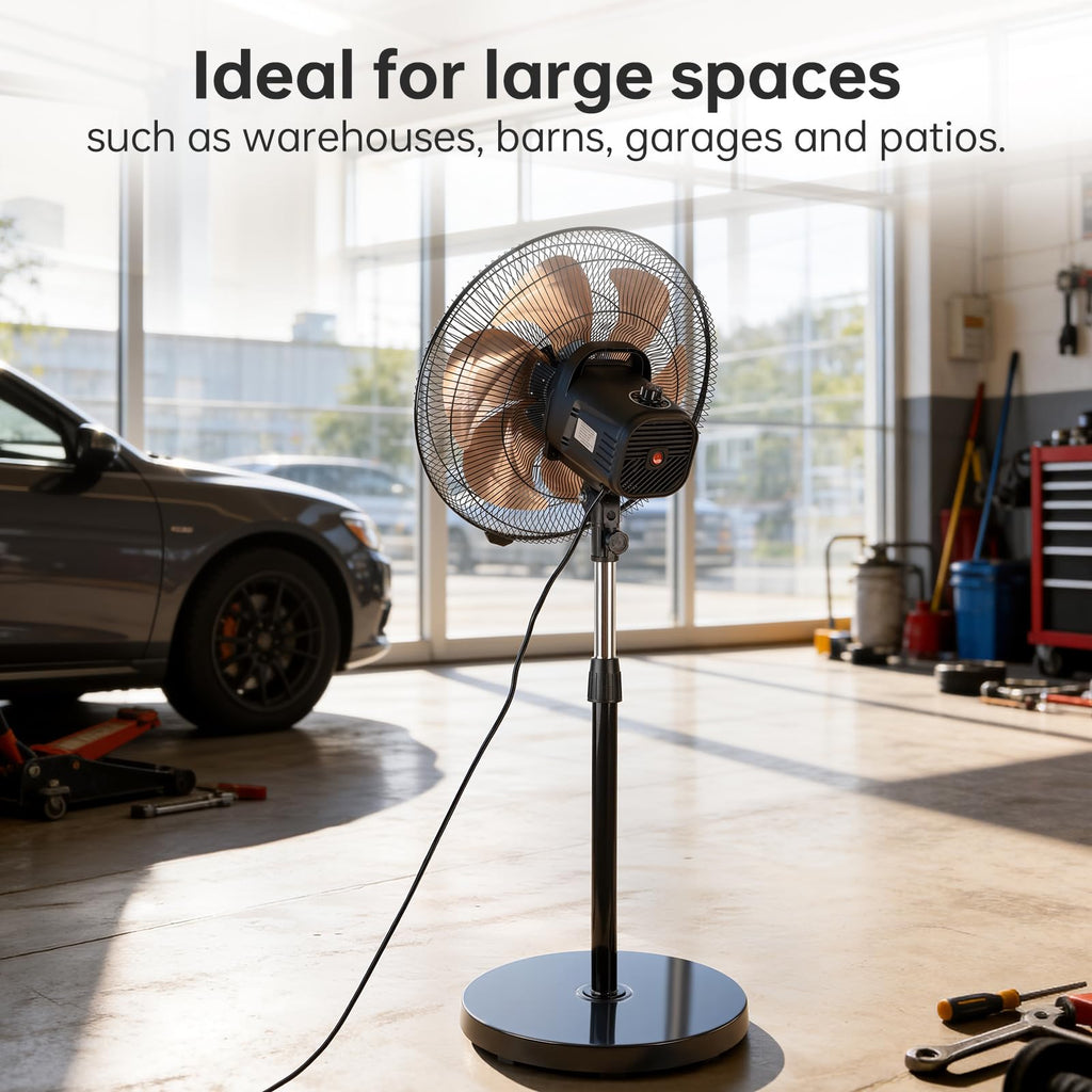 18 Inch Oscillating Metal Stand Fan W15136