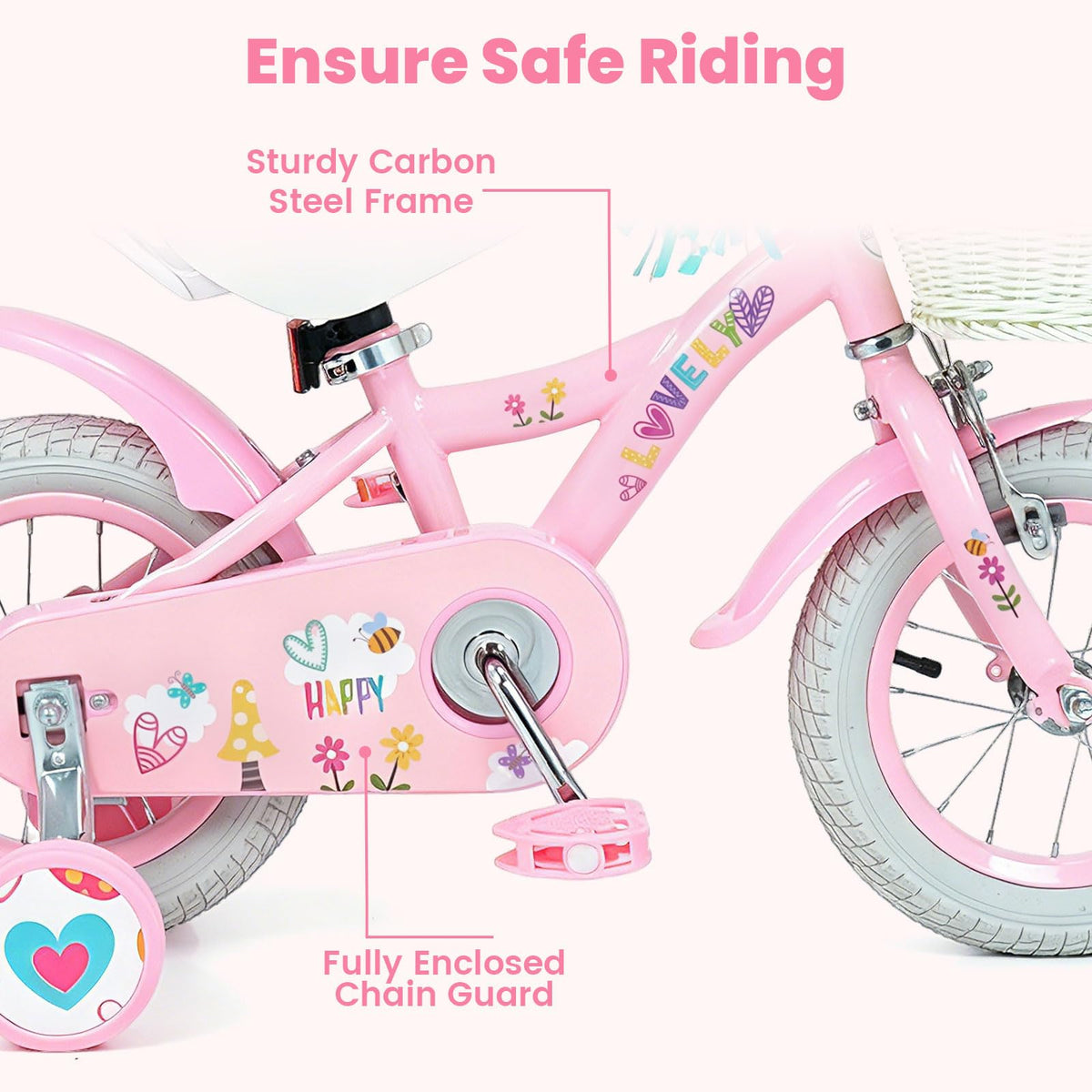 12 14 16 18 Inch Kids Bike with Training Wheels S3897