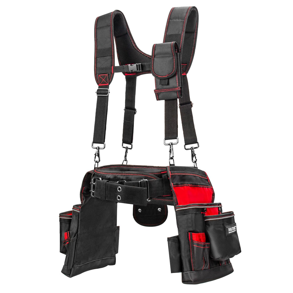 Heavy Duty 19-Pocket Tool Belt with Suspenders U151