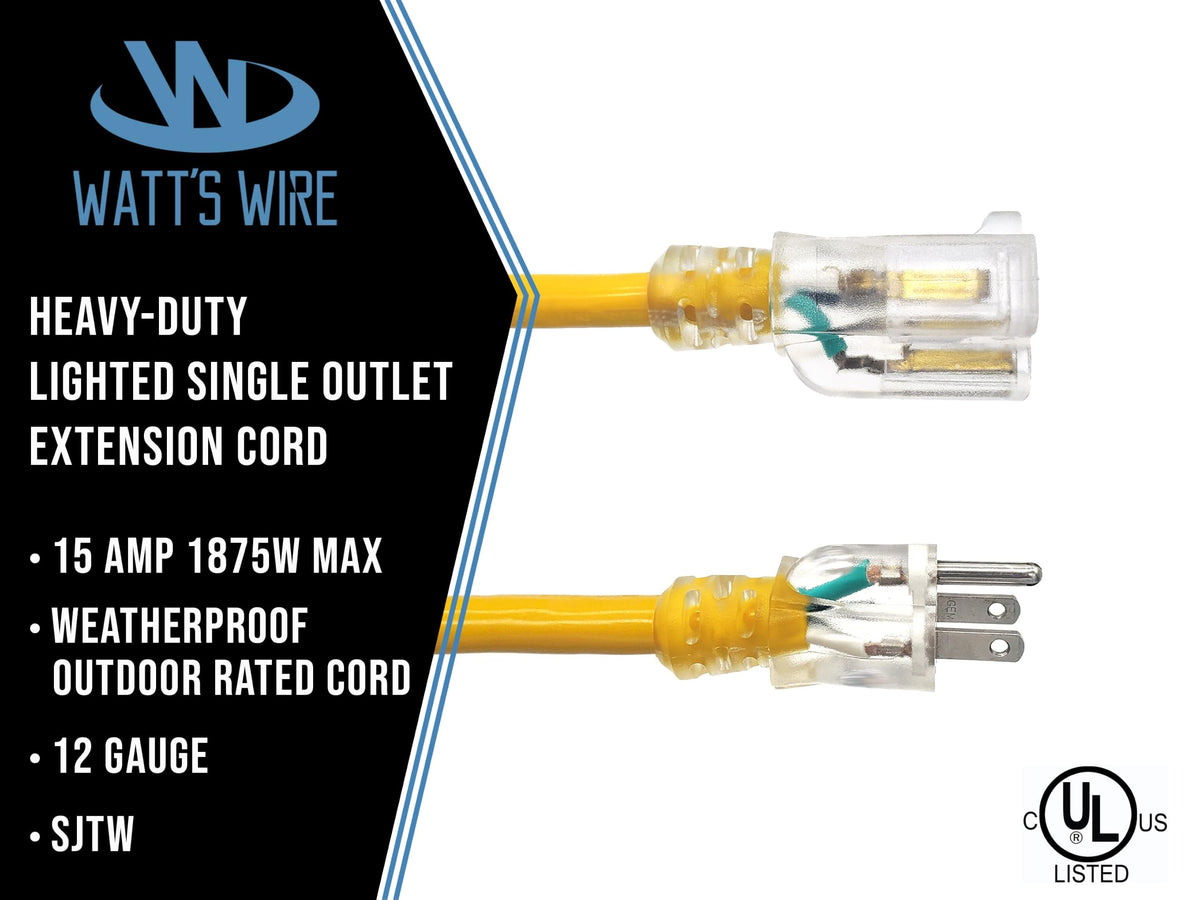15 ft 12 Gauge Heavy Duty Extension Cord P719