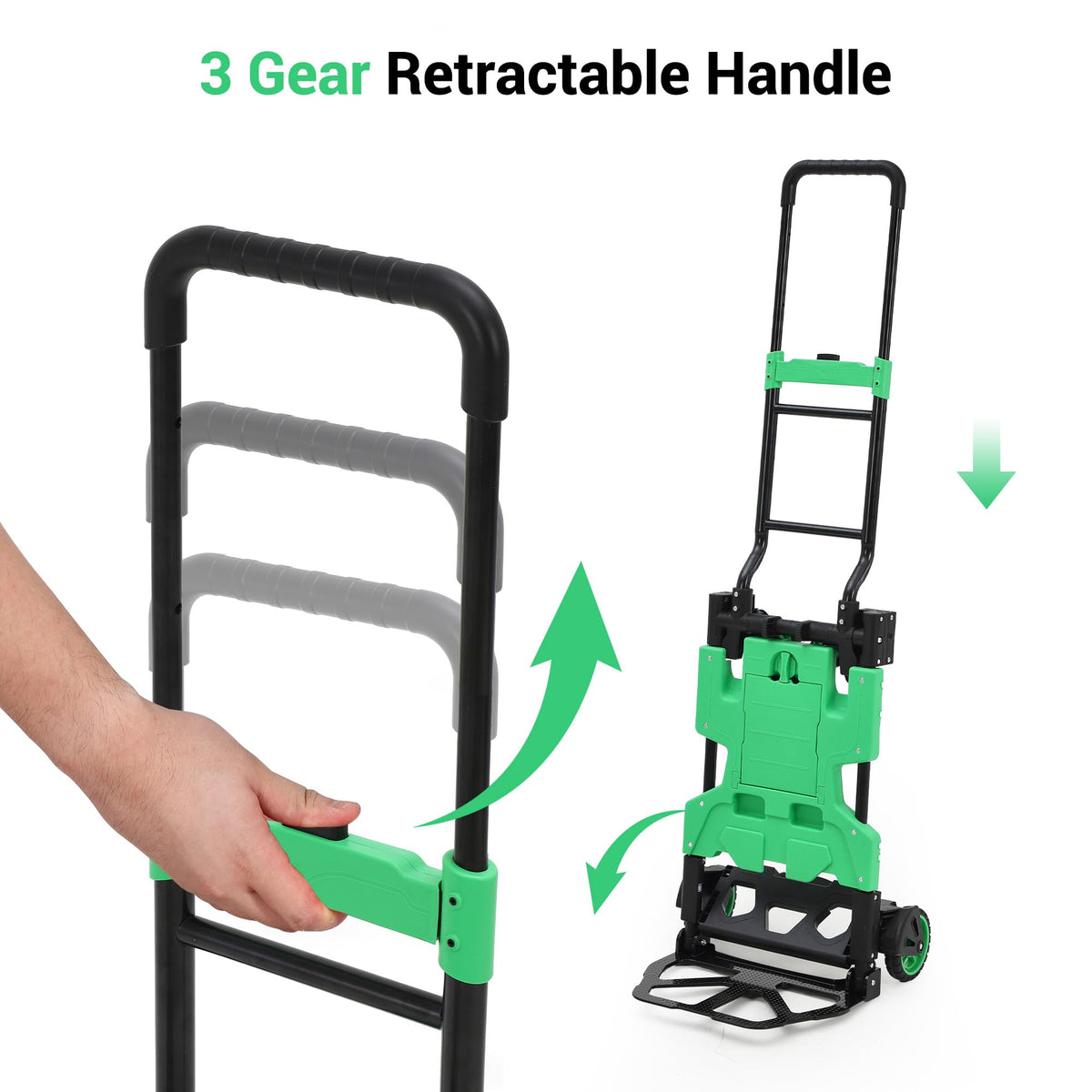 2-in-1 Folding Hand Truck with Basket U598