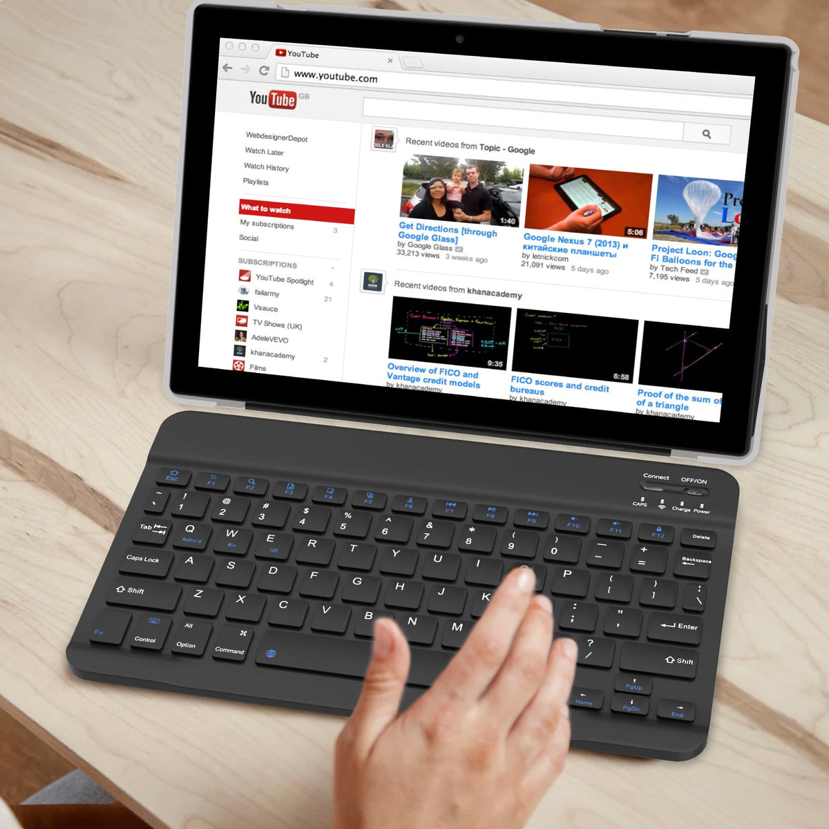 10 inch Tablet with Keyboard 2 in 1 Android 15 8GB+32GB 6000mAh P536762
