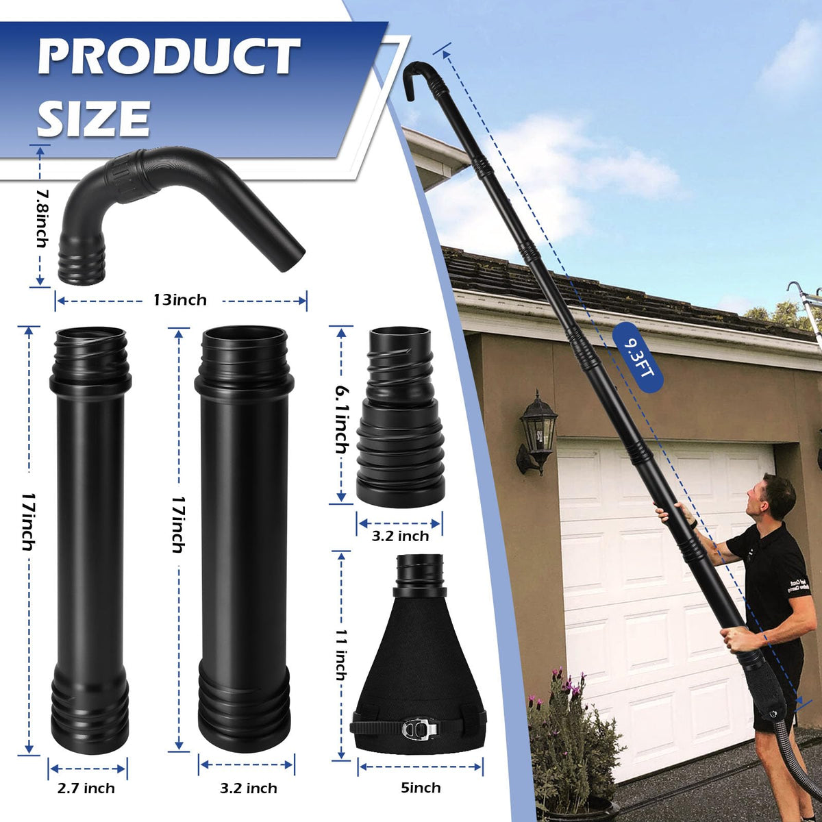 Universal Gutter Cleaning Tools for Leaf Blowers A40267