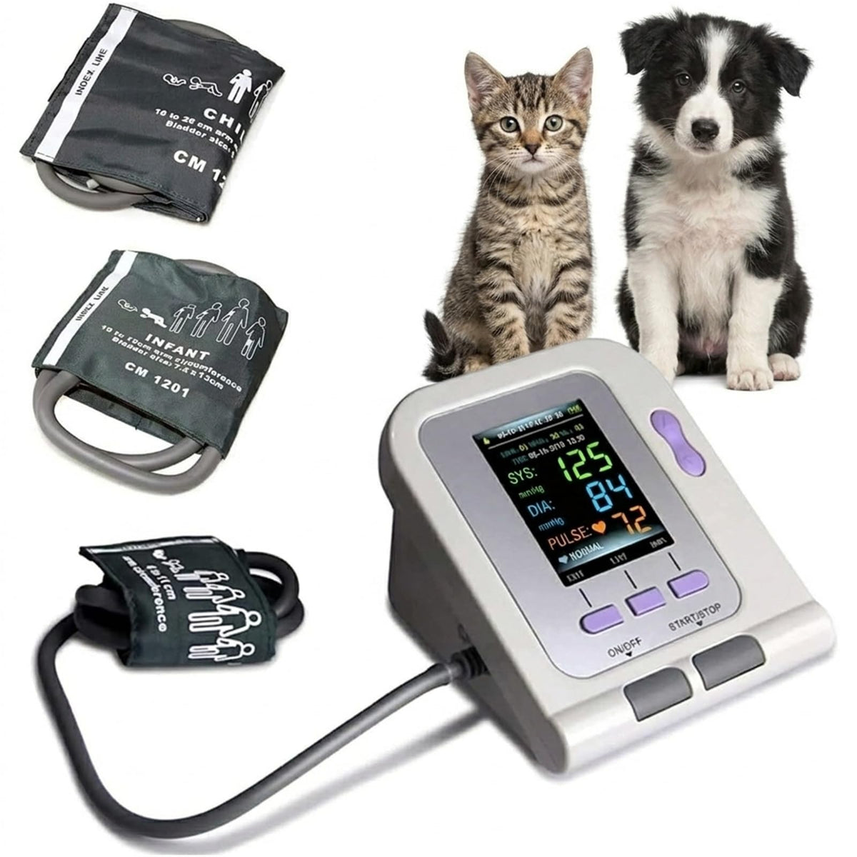 Pet Blood Pressure Monitor with 3 Cuffs O400