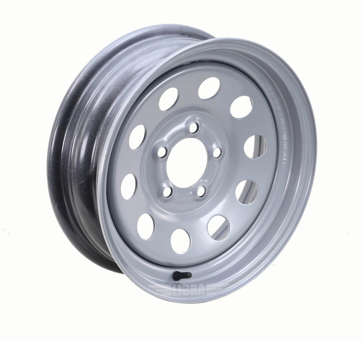 Trailer Tire Wheel ST205/75R15 8PR D 107M 5X4.5" PCD Silver Mod Rim X9711