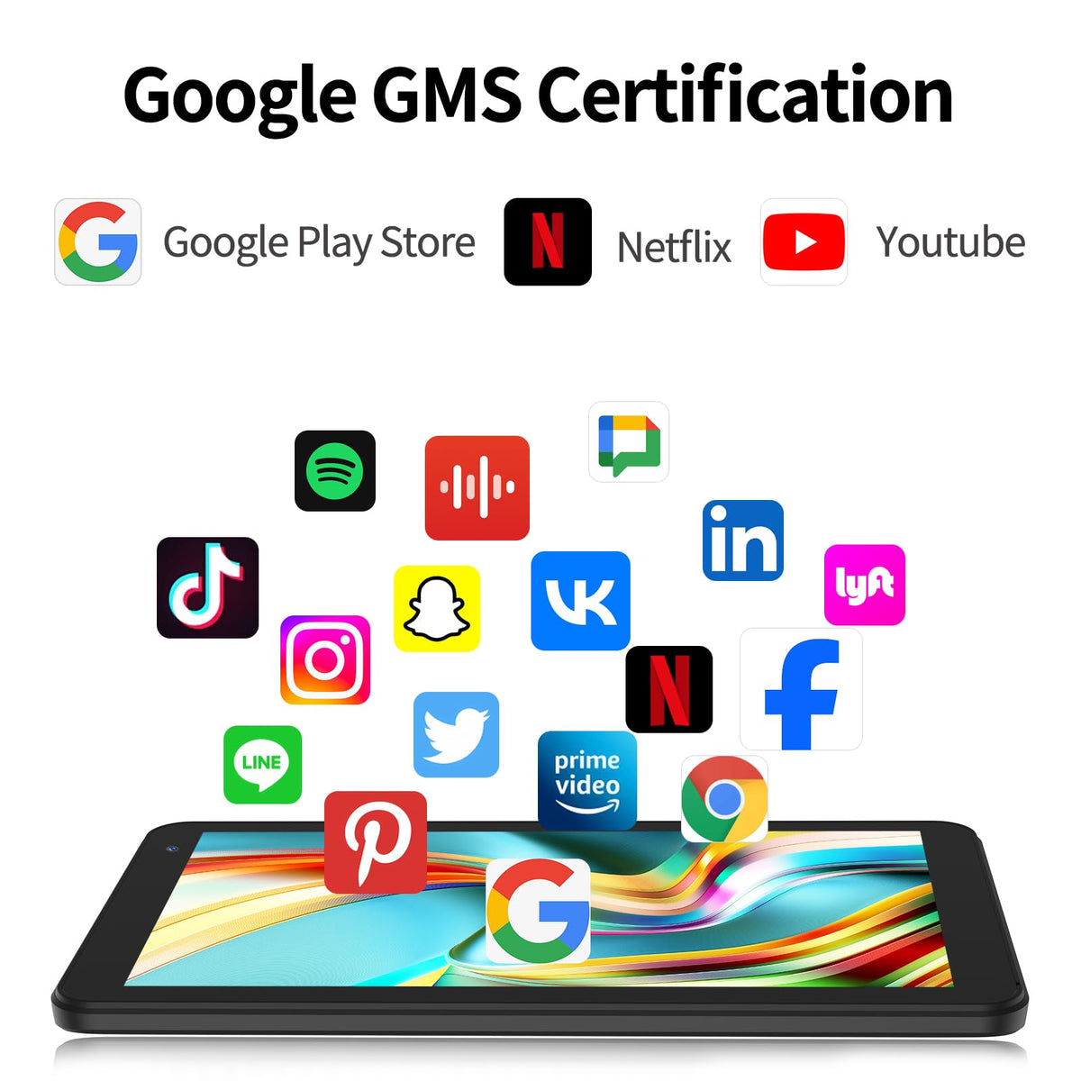 Android 7 inch Tablet 32GB ROM 2GB RAM HD Touchscreen Dual Camera E783