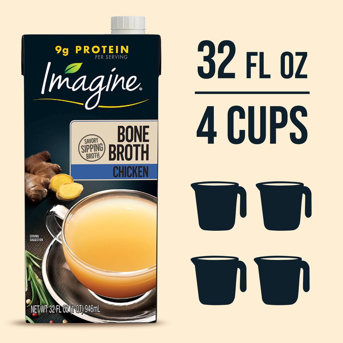 Chicken Bone Broth 32 Oz T837