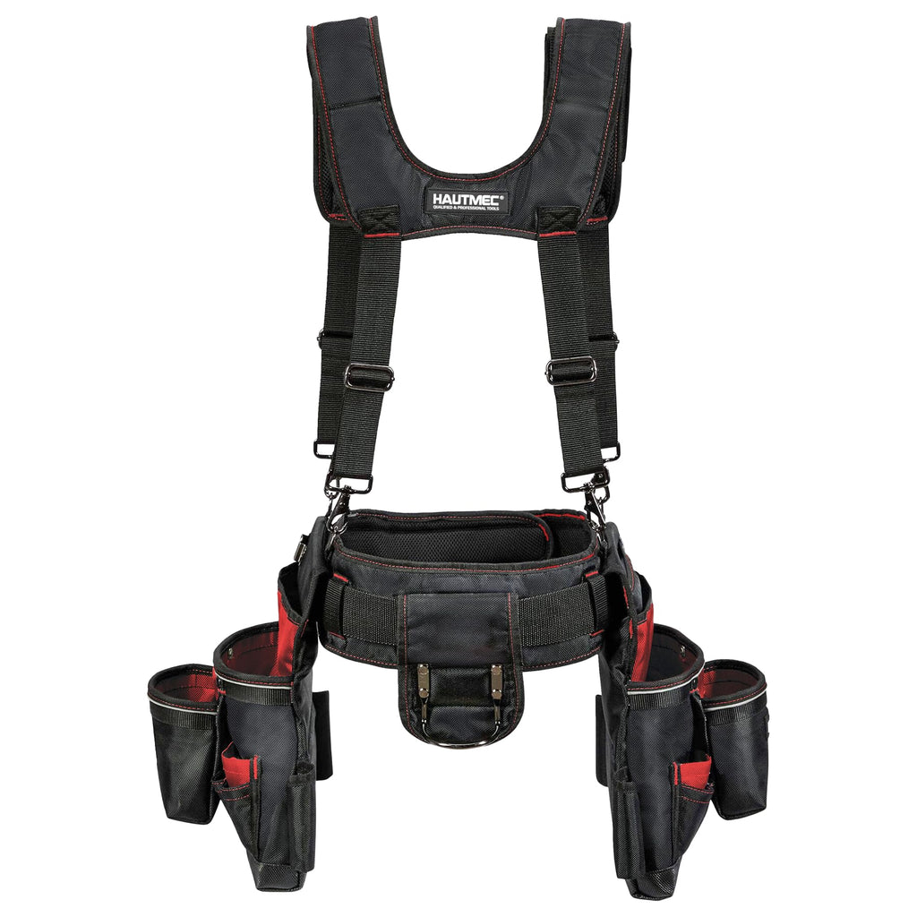 Heavy Duty 19-Pocket Tool Belt with Suspenders U151