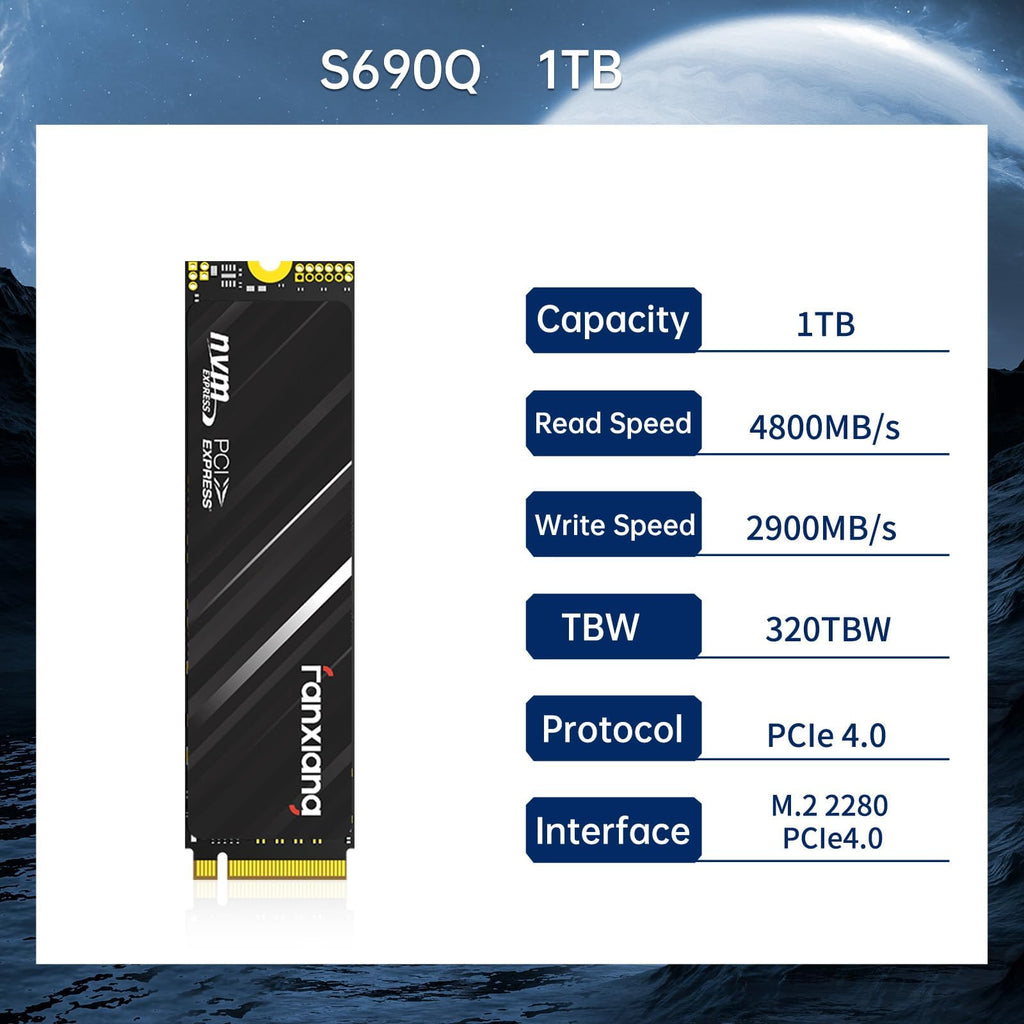 1TB NVMe PCIe Gen4 M.2 Internal SSD G8195