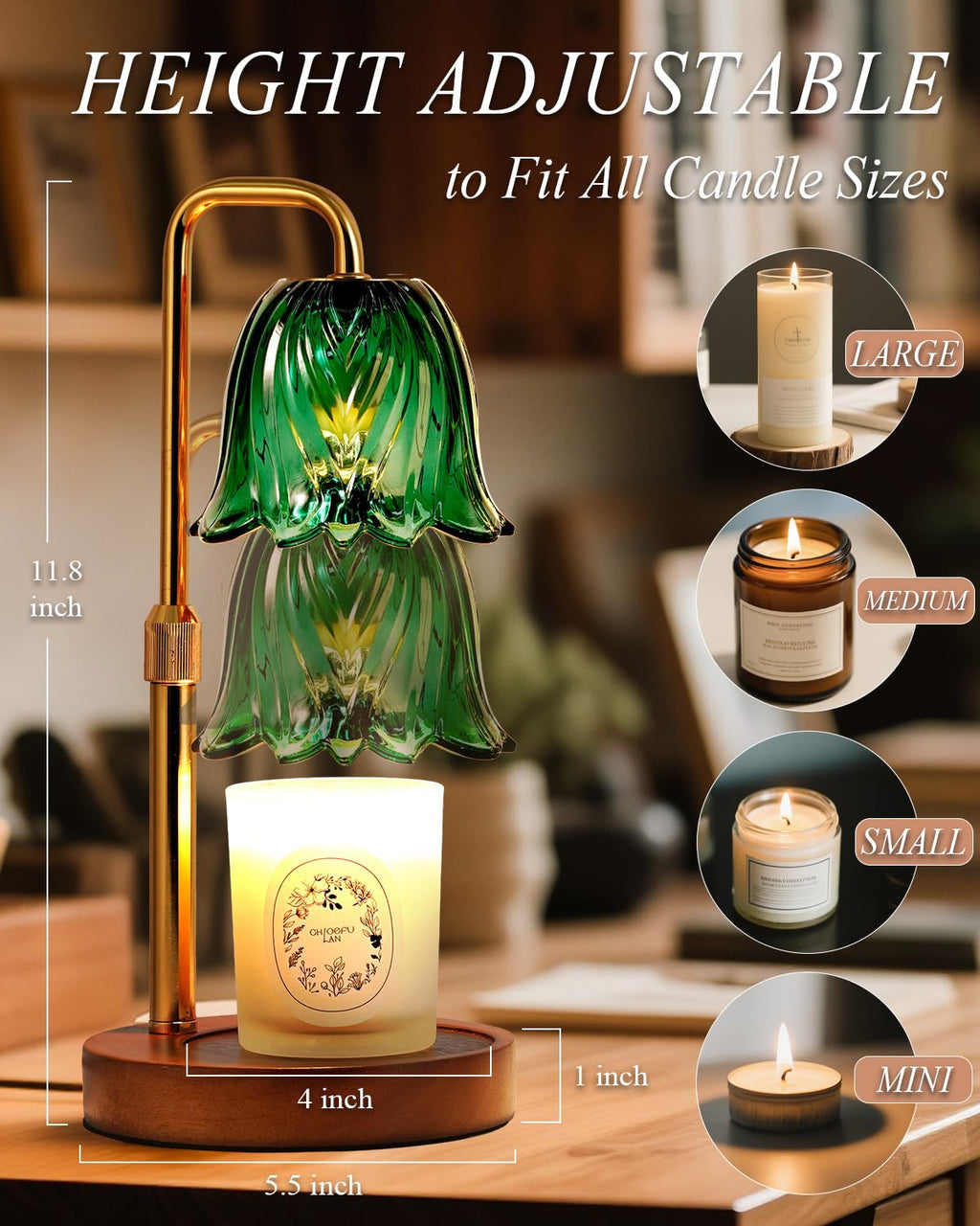 Dimmable Candle Warmer Lamp with Timer M78486