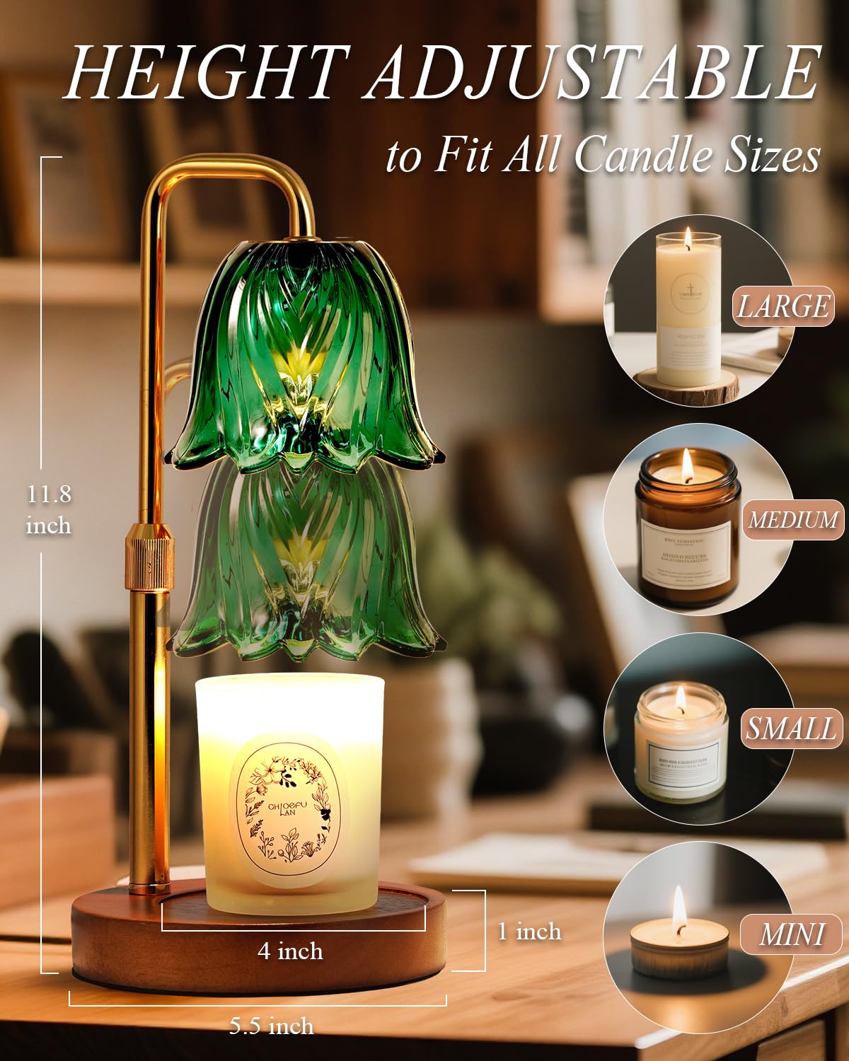 Dimmable Candle Warmer Lamp with Timer M78486