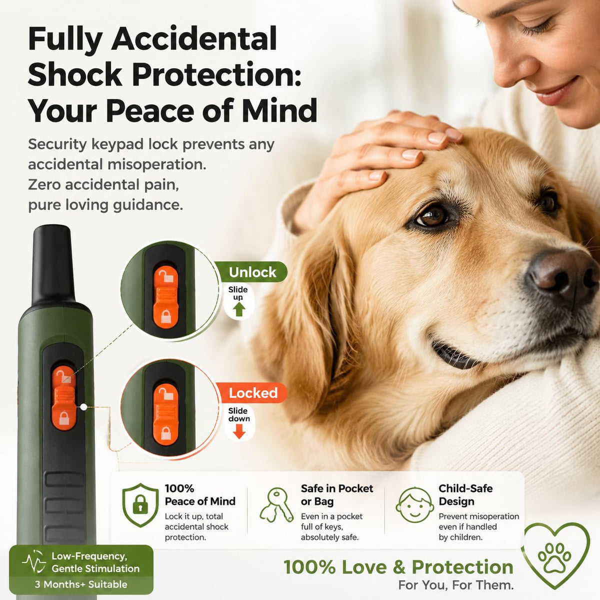 Green Remote Control Training Collar Q7759