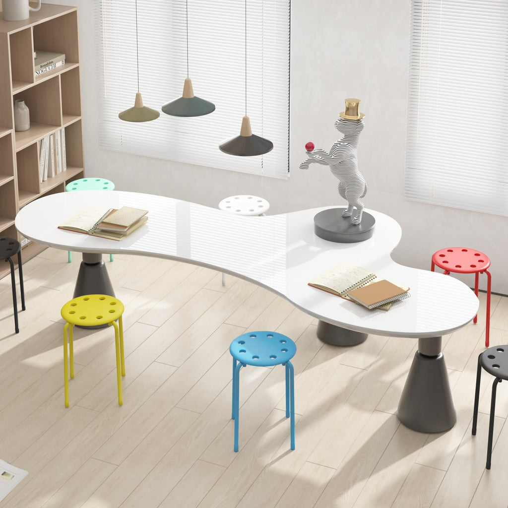 6 Piece Stacking Stools 17.7 Inch Colorful A99094