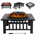 32 in Square Smokeless Fire Pit Table Q694596